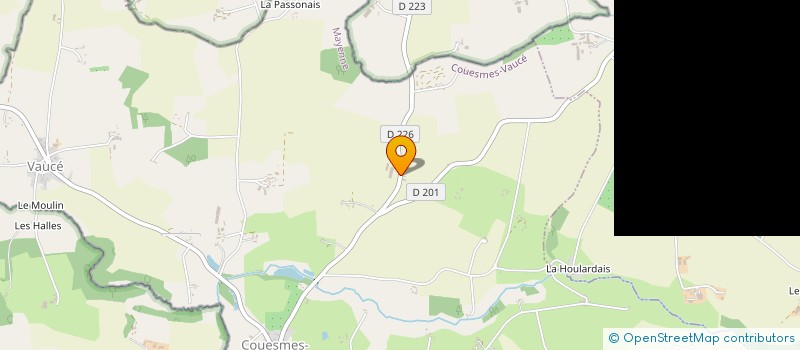 localisation de l'entreprise MONSIEUR MAURICE HUBERT  COUESMES-VAUCE