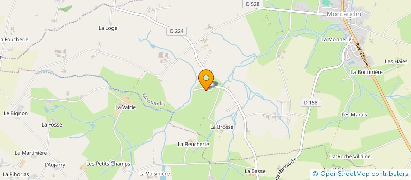 localisation de l'entreprise MONSIEUR MAURICE HUBERT  SAINT-ELLIER-DU-MAINE