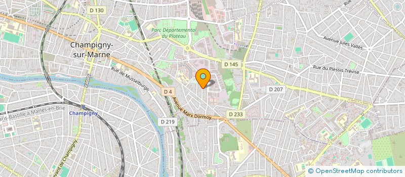 localisation de l'entreprise MONSIEUR MAURICE HURE  CHAMPIGNY-SUR-MARNE