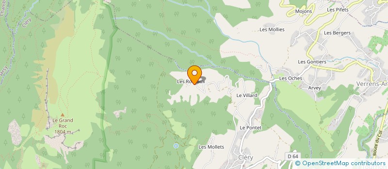 localisation de l'entreprise MONSIEUR MAURICE JACQUIER à VERRENS-ARVEY