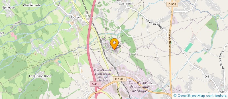 localisation de l'entreprise MONSIEUR MAURICE JACQUIER  LA ROCHE-SUR-FORON