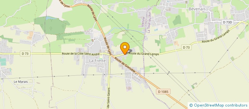 localisation de l'entreprise MONSIEUR MAURICE JANIN  LA FRETTE