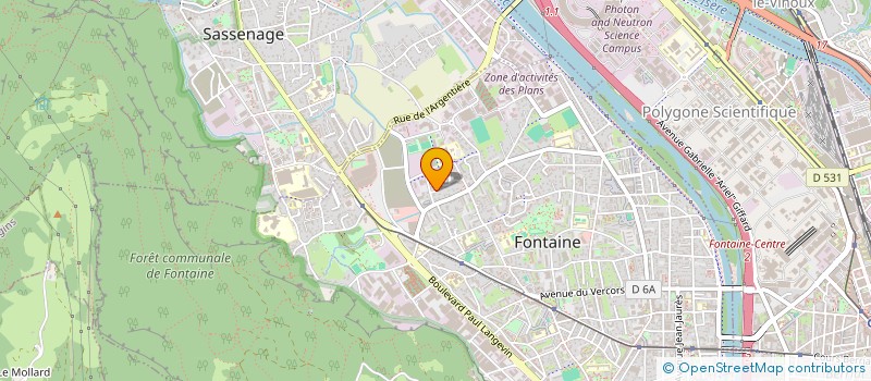 localisation de l'entreprise MONSIEUR MAURICE JOZROLLAND  FONTAINE