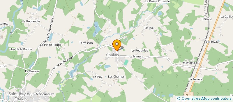 localisation de l'entreprise MONSIEUR MAURICE JUGE à SAINT-PAUL-LA-ROCHE