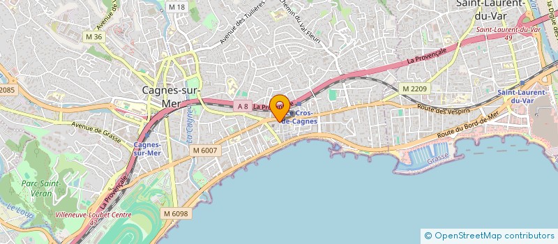 localisation de l'entreprise MONSIEUR MAURICE JULLIE à CAGNES-SUR-MER