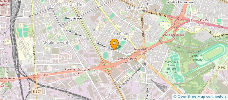 localisation de l'entreprise MONSIEUR MAURICE JULLIEN  VENISSIEUX