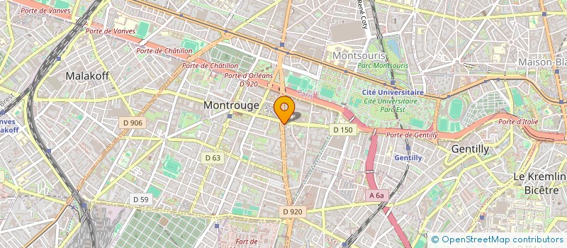 localisation de l'entreprise MONSIEUR MAURICE KELS  MONTROUGE