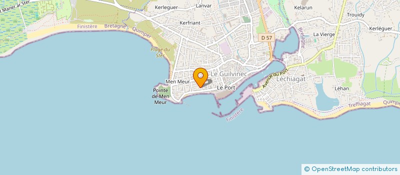 localisation de l'entreprise MONSIEUR MAURICE LABBE  GUILVINEC