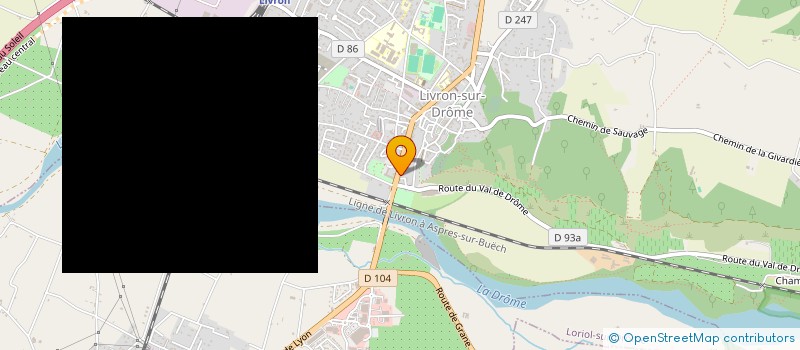 localisation de l'entreprise MONSIEUR MAURICE LADREYT  LIVRON-SUR-DROME