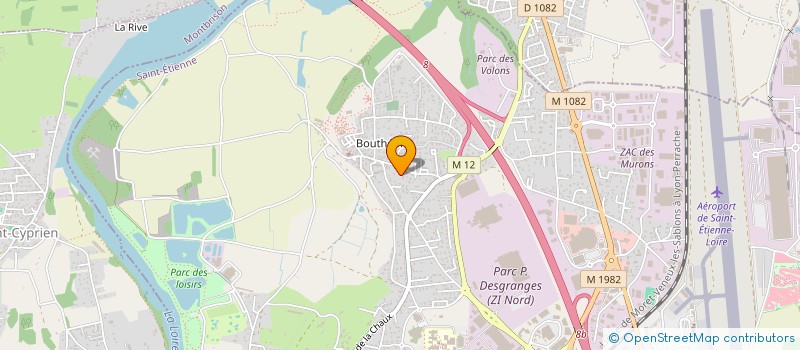 localisation de l'entreprise MONSIEUR MAURICE LAFOND  ANDREZIEUX-BOUTHEON