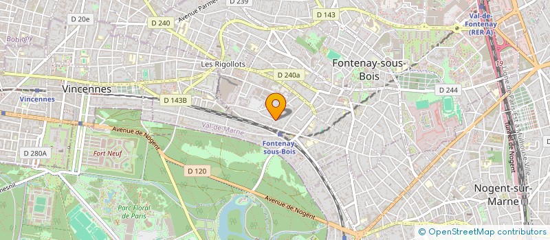 localisation de l'entreprise MONSIEUR MAURICE LAGARDE à FONTENAY-SOUS-BOIS