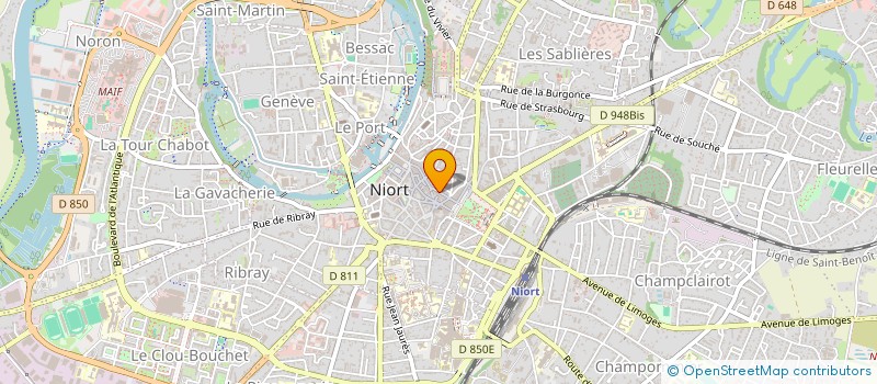 localisation de l'entreprise MONSIEUR MAURICE LAIDET  NIORT