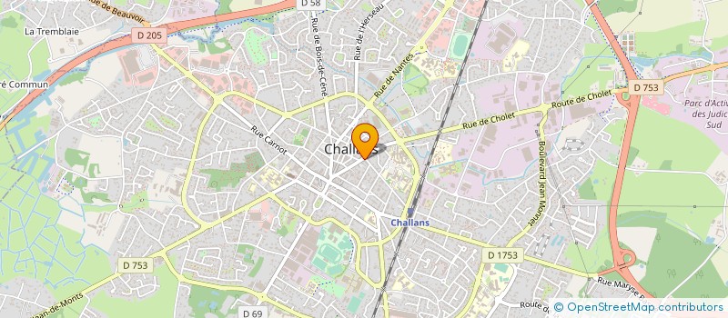 localisation de l'entreprise MONSIEUR MAURICE LAIDIN à CHALLANS