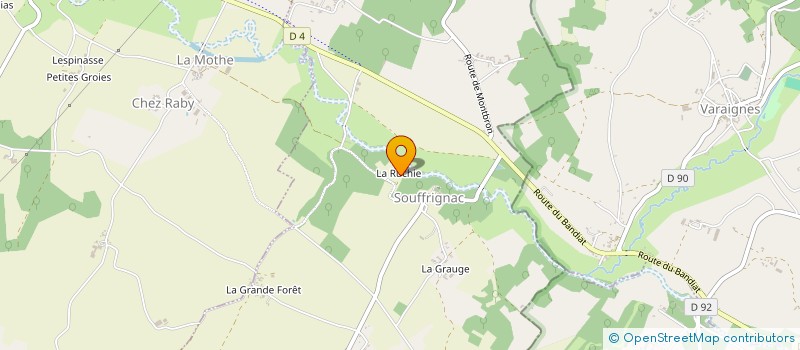 localisation de l'entreprise MONSIEUR MAURICE LANCON à SOUFFRIGNAC