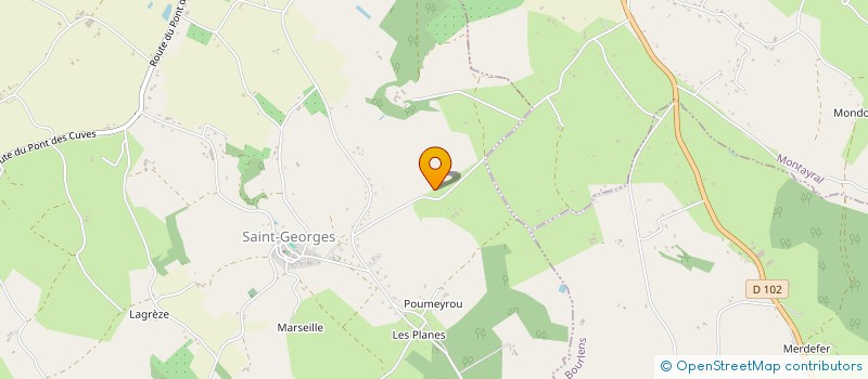 localisation de l'entreprise MONSIEUR MAURICE LAPOUGE à SAINT-GEORGES