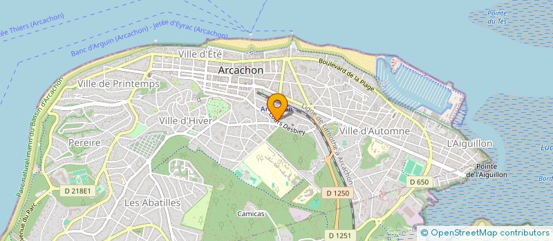 localisation de l'entreprise MONSIEUR MAURICE LAPUYADE  ARCACHON