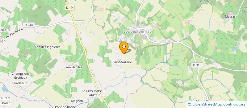 localisation de l'entreprise MONSIEUR MAURICE LARRIBAUD à DURAS