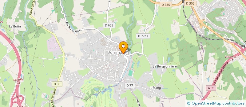 localisation de l'entreprise MONSIEUR MAURICE LASSEIGNE  DOMMARTIN