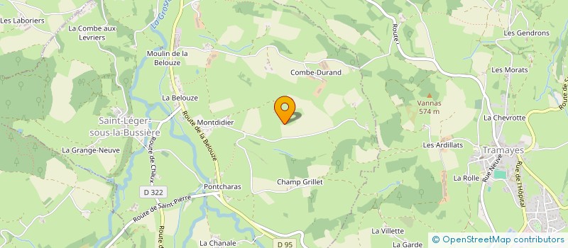 localisation de l'entreprise MONSIEUR MAURICE LATOUR  SAINT-LEGER-SOUS-LA-BUSSIERE