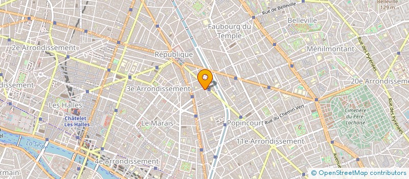 localisation de l'entreprise MONSIEUR MAURICE LATOURNERIE à PARIS