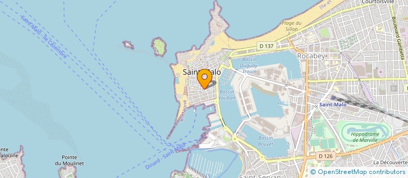 localisation de l'entreprise MONSIEUR MAURICE LE CLAINCHE  SAINT-MALO