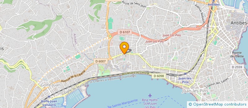 localisation de l'entreprise MONSIEUR MAURICE LE POLARD à ANTIBES