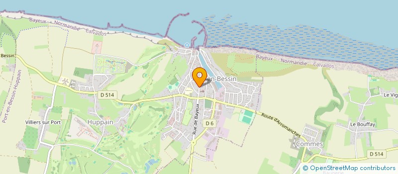 localisation de l'entreprise MONSIEUR MAURICE LEBRET  PORT-EN-BESSIN-HUPPAIN