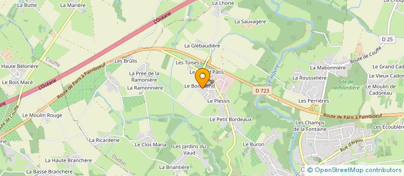 localisation de l'entreprise MONSIEUR MAURICE LEBRUN  OUDON