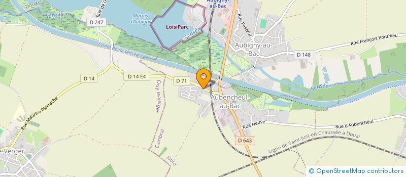 localisation de l'entreprise MONSIEUR MAURICE LEFER  AUBENCHEUL-AU-BAC