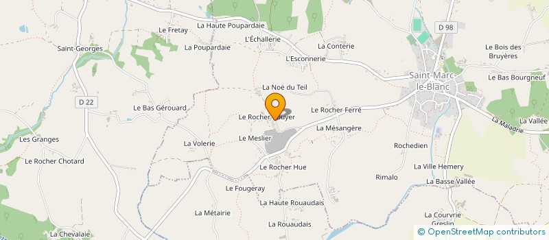 localisation de l'entreprise MONSIEUR MAURICE LEGAVRE  SAINT-MARC-LE-BLANC