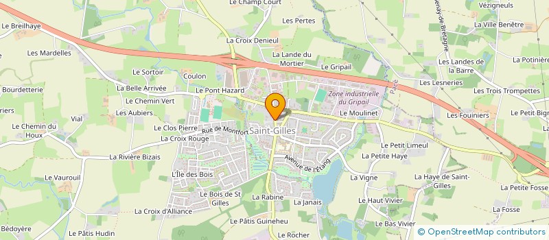 localisation de l'entreprise MONSIEUR MAURICE LEGEAY  SAINT-GILLES