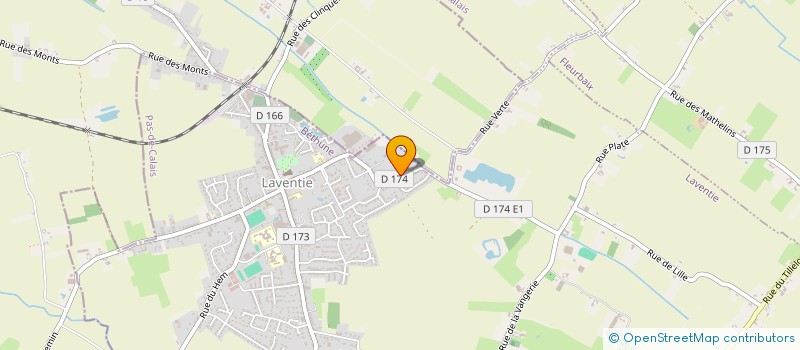 localisation de l'entreprise MONSIEUR MAURICE LEGILLON  LAVENTIE