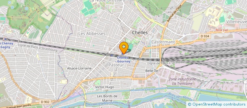 localisation de l'entreprise MONSIEUR MAURICE LEGRAND  CHELLES