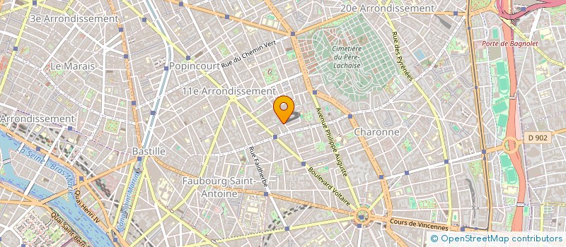 localisation de l'entreprise MONSIEUR MAURICE LEMARINEL à PARIS