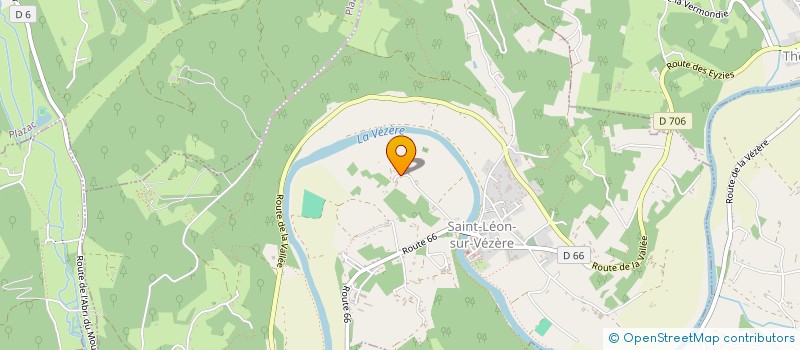 localisation de l'entreprise MONSIEUR MAURICE LESPINASSE  SAINT-LEON-SUR-VEZERE