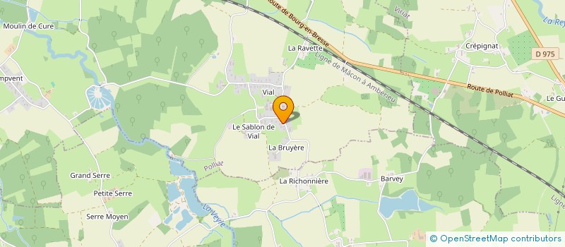 localisation de l'entreprise MONSIEUR MAURICE LOUVET à POLLIAT