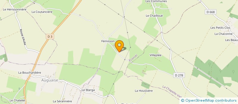 localisation de l'entreprise MONSIEUR MAURICE LUCAS à ECORCEI