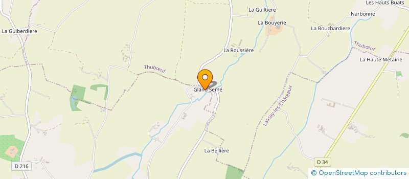 localisation de l'entreprise MONSIEUR MAURICE MAIGNAN  SAINTE-MARIE-DU-BOIS