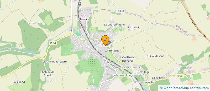 localisation de l'entreprise MONSIEUR MAURICE MAIGNANT  SAINT-PATERNE-RACAN