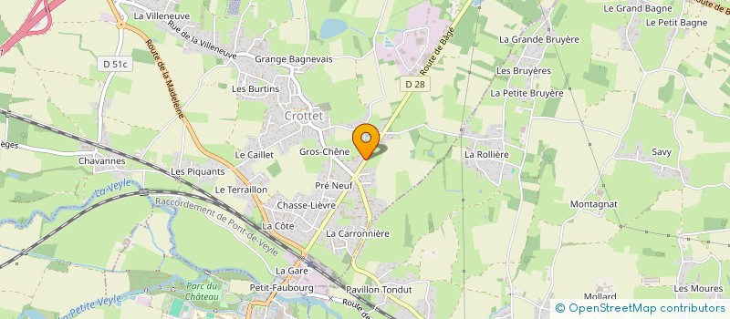 localisation de l'entreprise MONSIEUR MAURICE MAINGRET à CROTTET