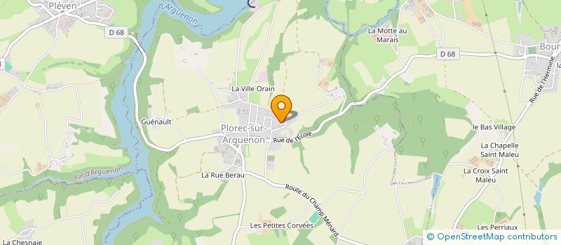 localisation de l'entreprise MONSIEUR MAURICE MAITRALAIN  PLOREC-SUR-ARGUENON