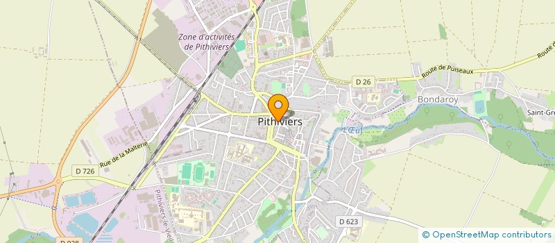 localisation de l'entreprise MONSIEUR MAURICE MANDELBAUM  PITHIVIERS