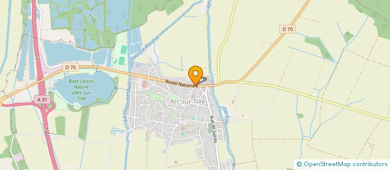 localisation de l'entreprise MONSIEUR MAURICE MARC  ARC-SUR-TILLE