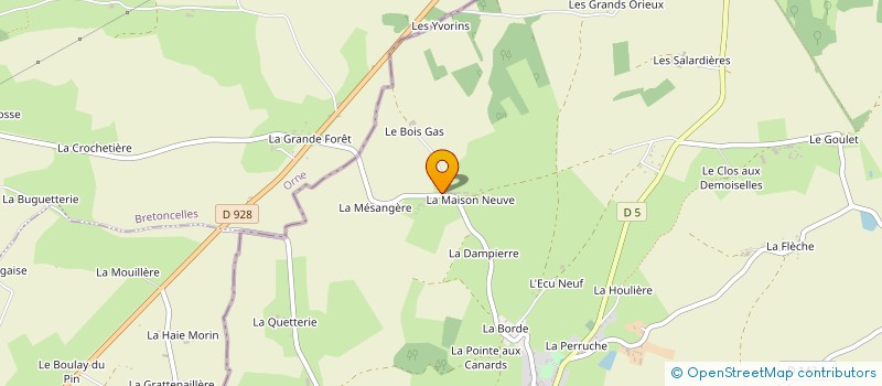 localisation de l'entreprise MONSIEUR MAURICE MARCHAND à SAINT-VICTOR-DE-BUTHON