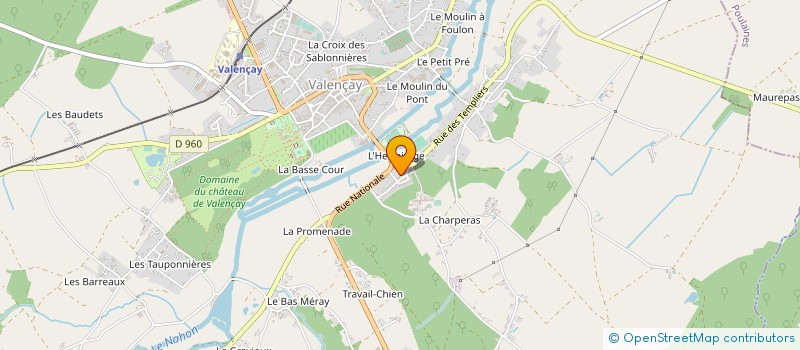 localisation de l'entreprise MONSIEUR MAURICE MARDON à VALENCAY