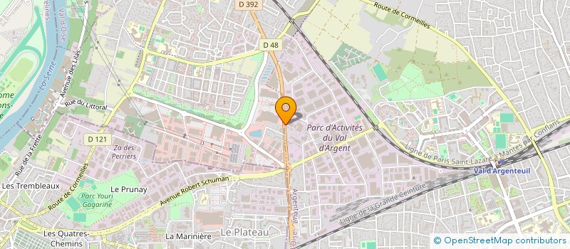 localisation de l'entreprise MONSIEUR MAURICE MASSE  CORMEILLES-EN-PARISIS