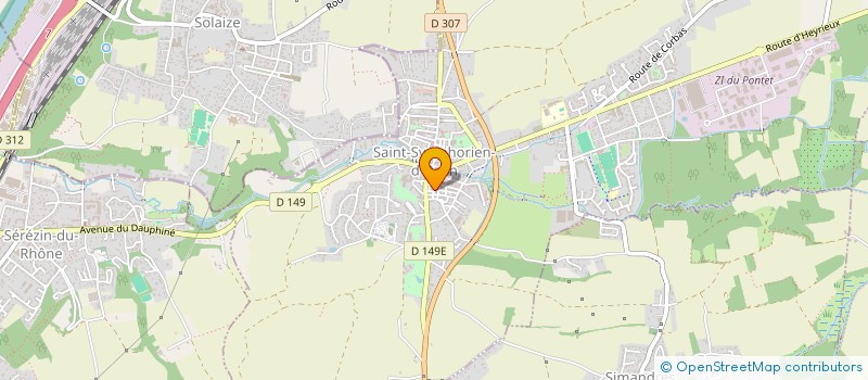 localisation de l'entreprise MONSIEUR MAURICE MASSON  SAINT-SYMPHORIEN-D'OZON