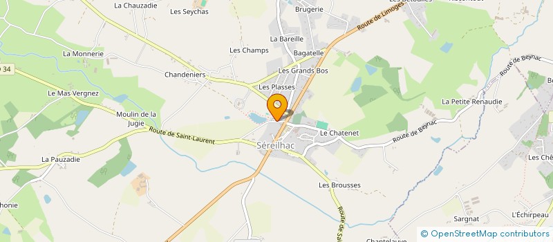 localisation de l'entreprise MONSIEUR MAURICE MATHIEU à SEREILHAC