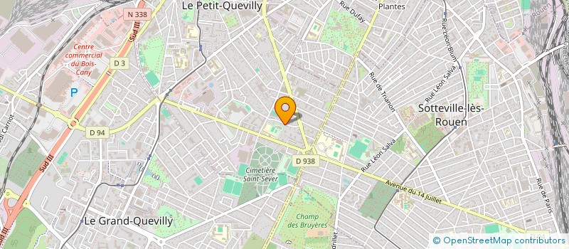 localisation de l'entreprise MONSIEUR MAURICE MBA  LE PETIT-QUEVILLY