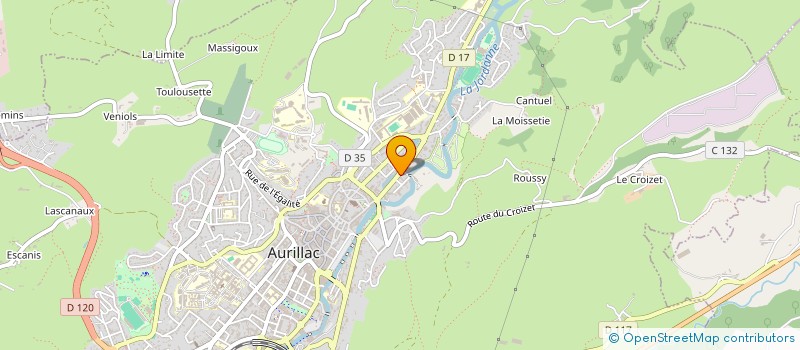 localisation de l'entreprise MONSIEUR MAURICE MERLE à AURILLAC